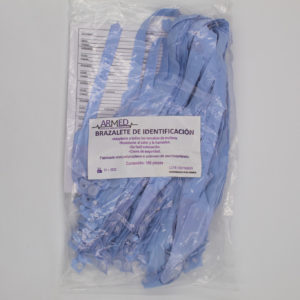 BRAZALETE DE IDENTIFICACIÓN AZUL MARCA ARMED