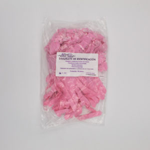 BRAZALETE DE IDENTIFICACIÓN ROSA MARCA ARMED