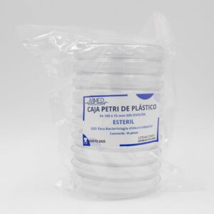 CAJA PETRI DE PLÁSTICO 100X15 MM MARCA ARMED