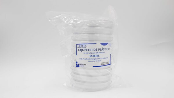 CAJA PETRI DE PLÁSTICO 100X15 MM MARCA ARMED